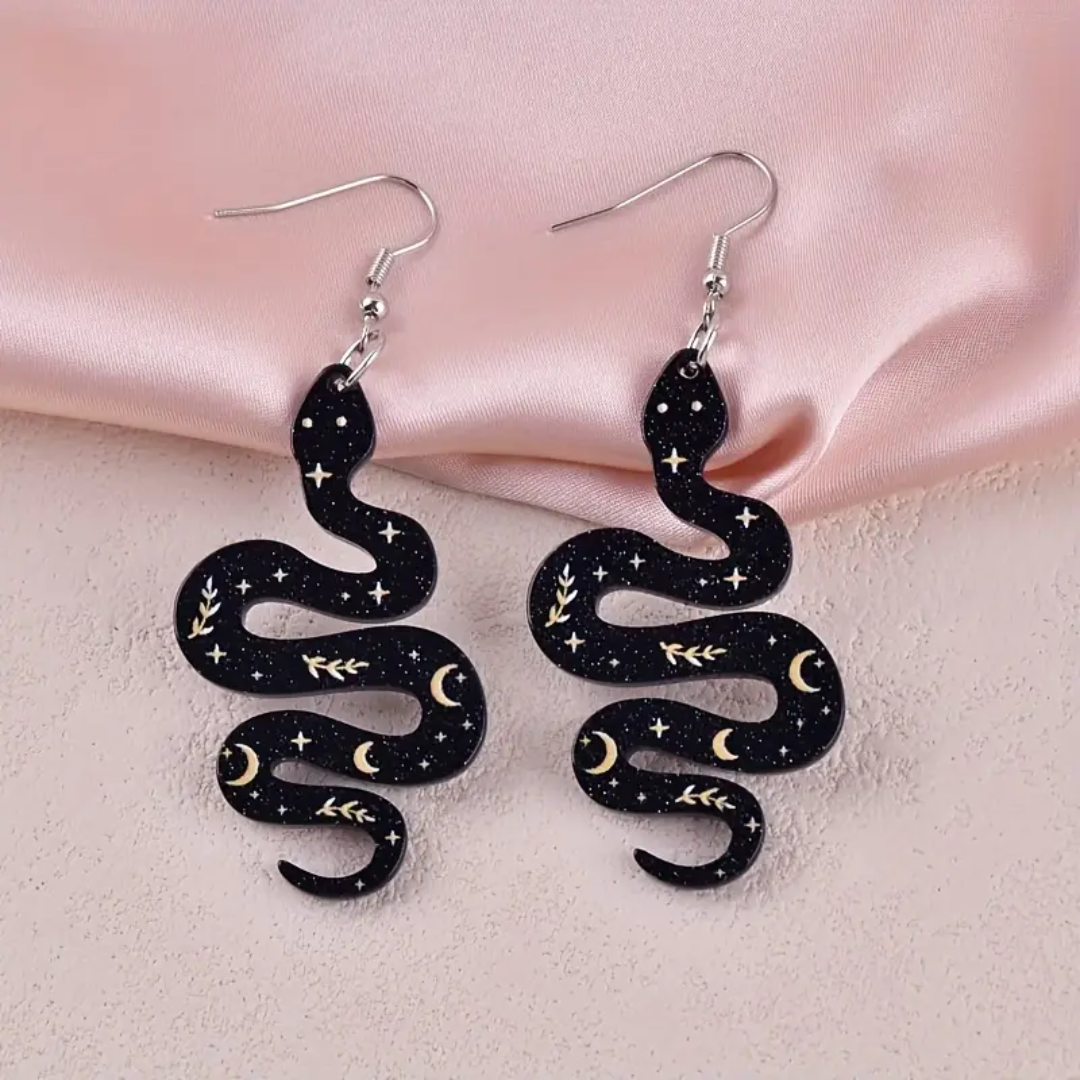 Serpent of the Night Earrings
