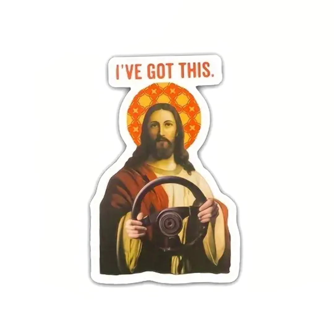 "Jesus Take the Wheel" Vinyl Sticker