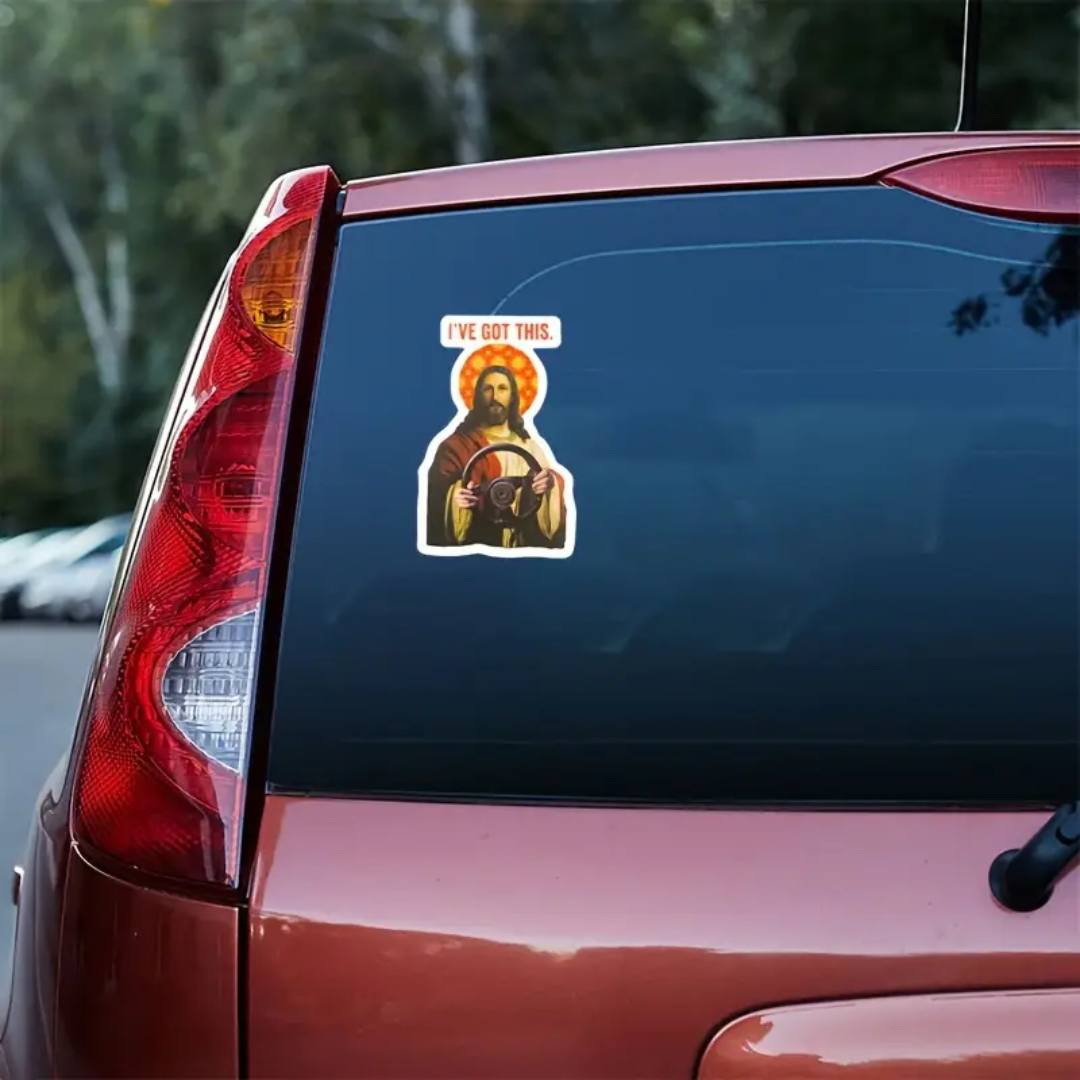 "Jesus Take the Wheel" Vinyl Sticker